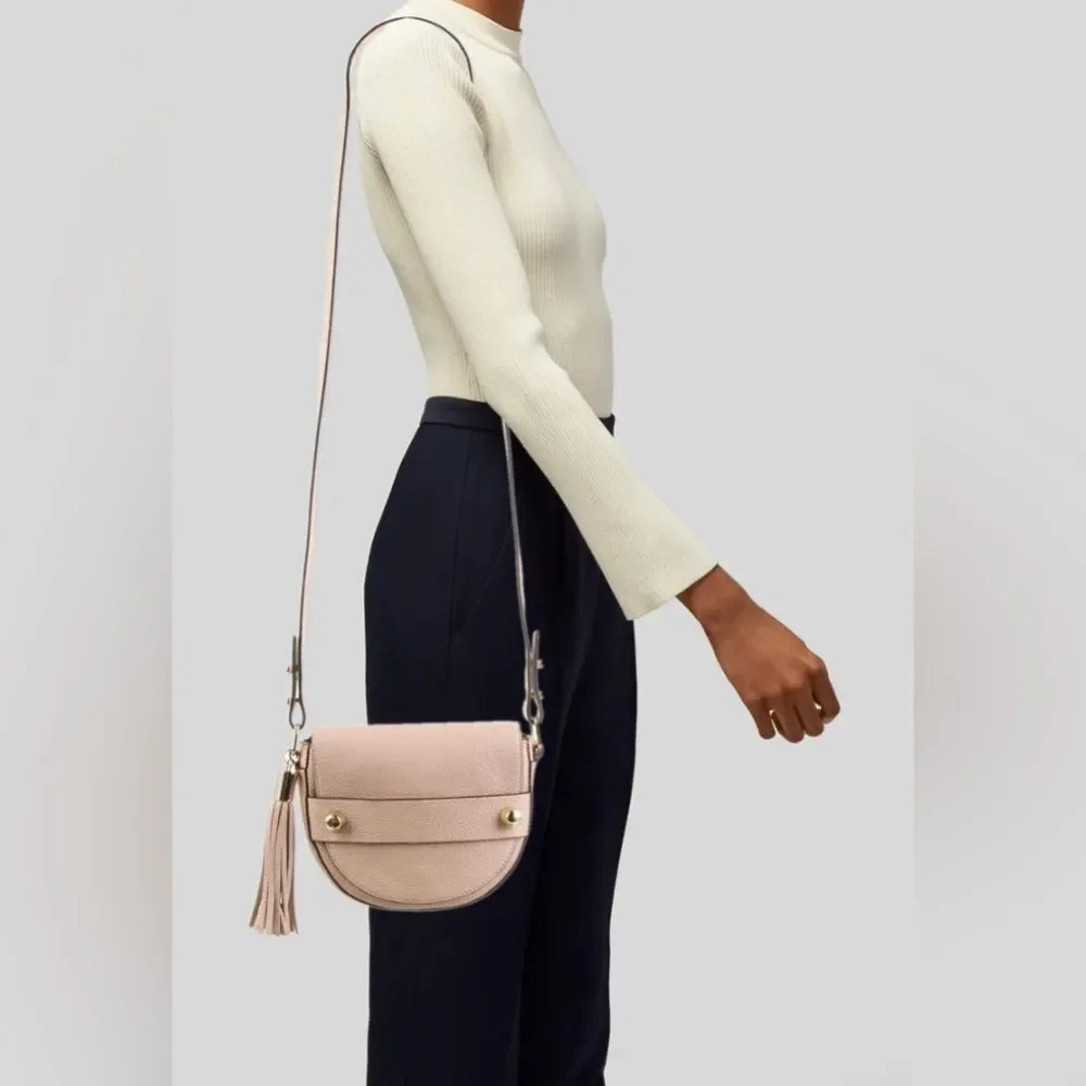 Milly leather crossbody bag